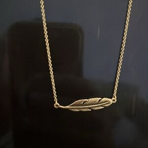 James Avery Retired Feather necklace
